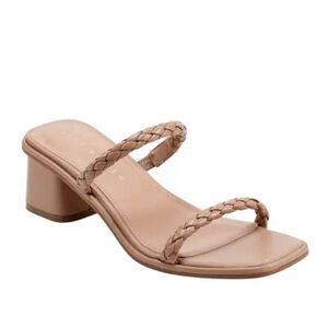 Marc Fisher LTD Thoral Braided Leather Sandals in Light Natural, NWT, Size 11